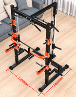 TOPTOSN Accueil Body Building Câble Crossover Multifonctionnel Power Cage Squat Rack Avec Haltérophilie Formation Gym Smith Machine