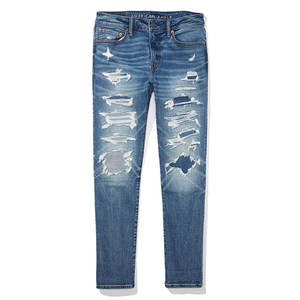 بنطلون جينز رجالي فضفاض بتصميم هيب هوب عصري بجودة عالية - Product Image 1