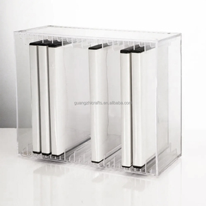 Soporte de exhibición de discos de vinilo acrílico de escritorio soporte de <span class=keywords><strong>registro</strong></span> de álbum de acrílico Marco de almacenamiento de acrílico transparente organizador de colección - Product Image 2