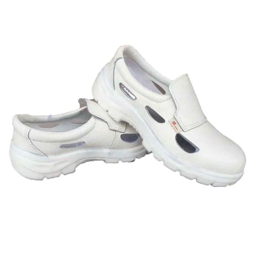 Beyaz hiçbir dantel kayma hava delik ESD antistatik hemşire tıbbi şef mutfak lab güvenlik iş ayakkabısı