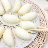 Mini jouet anti-stress en forme de dumpling, en TPE, réaliste, à remontée lente