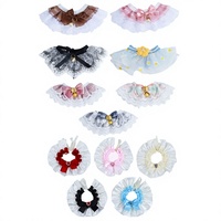 Collier décoratif pour animaux de compagnie avec clochette, écharpe à volants en dentelle et maille à carreaux, accessoire pour chiots et chats toutes saisons