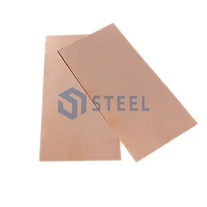 C51000 metal purple copper sheet 4x8 supplier 99.9% 0.3mm 3mm 5mm 10mm 20mm thickness C51000 pure red copper cathode sheet plate