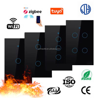 Interrupteurs intelligents approuvés SAA, Tuya Wifi/Zigbee, US AU, interrupteur intelligent, produits électriques pour la maison, fonctionne avec Alexa et Google Home