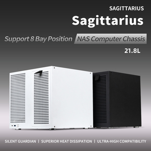 <span class=keywords><strong>Case</strong></span> NAS Sagittarius 8 Bay Hot Swap MATX <span class=keywords><strong>ITX</strong></span> con Backplane SATA, Alimentatore ATX e 4 Slot PCIe per Server di Archiviazione - Product Image 3