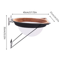 Hamac transparent pour chat le plus vendu avec ventouses pour fenêtre – Lit de soleil pour chat