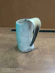 Food <b>Safe</b> Ox Horn Viking Drinking Mug Eco-Friendly Animal Style Hotel Home Use Drinking Horn Mug at Wholesale Prices - Product Image 4