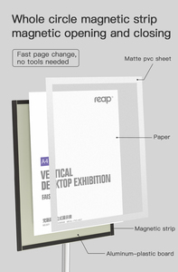 Support de sol pour affiches et menus, best-seller, avec cadre magnétique pour hôtels, magasins et restaurants - Product Image 2