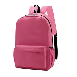 Versandfertiger niedriger Preis 16 Zoll große starke wasserfeste rosa Mädchen-Buchtasche Rucksack Tasche für Kinder Schule
