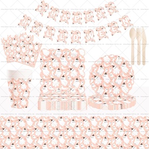 DAMAI Cute Little Ghost Halloween Party Table Decoration Disposable Paper Dinner Plates Dessert Plates Paper Plate Cutlery Sets - Product Image 1