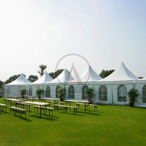 Haute qualité 12X20 grands événements tente activité chapelle pagode tente PVC assemblage facile unique toutes saisons tente de fête pour 100 invités - Product Image 1