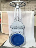 Katup Gerbang Ujung Flens Baja Karbon dan Baja Tahan Karat API 8 inci 10 inci 12--24 inci Kelas 150 ASTM A216 WCB 150lbs dengan Roda Tangan