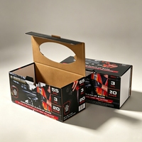 Boîte de distribution de mouchoirs en carton recyclé personnalisée, avec logo imprimé en couleur, emballage en carton ondulé pour serviettes