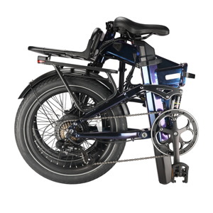 Offre à stock limité - Vélo électrique pliable en aluminium de 20 pouces, 7 vitesses, double batterie longue portée C - Product Image 3