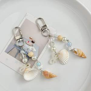 Ocean Pearl Shell Inspiré Accessoires Perlés Ins-Style Téléphone Chaîne Déco Charme Sac Porte-Monnaie Porte-clés - Product Image 4