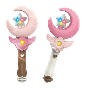Bâton magique musical rose amusant pour filles, jouet lumineux et sonore, baguette magique lunaire, jouet baguette magique pour enfants - Product Image 4