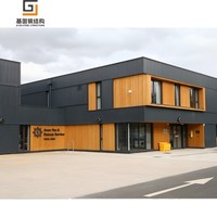 Estructura de Acero con Techo a Dos Aguas de Estilo Industrial Moderno, Almacén en Venta, Edificio de Oficinas, Taller, Hangar a Bajo Precio
