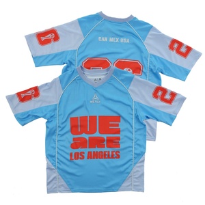 Kaus sepak bola 2026 kustom leher V uniseks, T-Shirt lengan pendek ukuran ekstra besar bergaya jalanan - Product Image 1