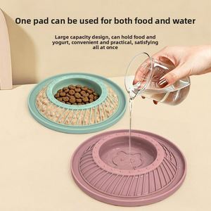 Pet Slow-Feeding Licking Bowl Silicone Suction Cup Non-Slip Tip-Resistant Universal Cats Dogs Dry-Wet Dual-Use Feeding <b>Mat</b> <b>Large</b> - Product Image 3