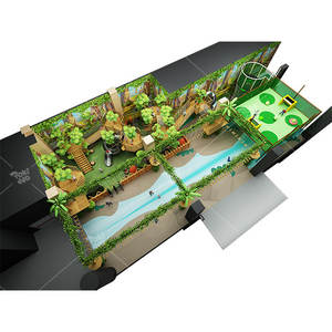 Pokiddo nuevo diseño comercial estilo jungla diversión trampolín Parque equipo interior niños parque infantil con cuerdas <span class=keywords><strong>curso</strong></span> - Product Image 5