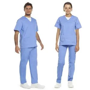 Traje de pantalón tipo túnica unisex, mercancía personalizada - Product Image 2