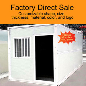 Rumah Kontainer Lipat Prefabrikasi 20ft yang Dapat Disesuaikan dari Pabrik, Rumah Lipat Satu Ruangan - Product Image 2