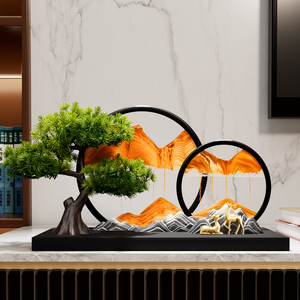 Adorno Decorativo de Arena de Pino, Estilo Chino Moderno, para Oficina, Sala de Estar, Mueble de TV - Product Image 2