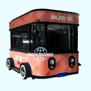 Fourgonnette alimentaire électrique personnalisée avec attelage de remorquage, prix usine pour service en bord de mer - Product Image 1