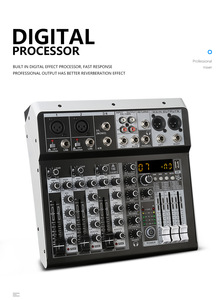 Consola de Mezclas Cableada SIVG de 4 <span class=keywords><strong>Canales</strong></span>, 16 Efectos Digitales, Cancelación de Ruido, Mini Mezclador de DJ para Grabación, Karaoke <span class=keywords><strong>en</strong></span> <span class=keywords><strong>Vivo</strong></span>, <span class=keywords><strong>en</strong></span> Casa - Product Image 3