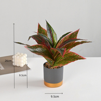 Fleurs artificielles, feuillage vert, petits bonsaïs, ornements décoratifs créatifs, accessoires tendance pour la maison - Direct Jinhua Plants