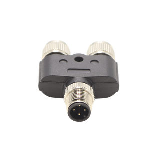 Connecteur étanche M12 Y Splitter 4 broches mâle femelle Aviation Socket pour champ d'alimentation Code filaire pour ligne de production - Product Image 1