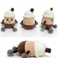 Peluche Boba en Polyester Doux et Coton PP, Prix Usine, Jouet en Peluche Thème Thé au Lait, Animal en Peluche Mignon pour Cadeau Promotionnel d'Anniversaire, Logo Personnalisé
