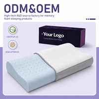 Oreiller en mousse à mémoire de forme avec housse amovible pour hôtels et foyers, vente en gros, marque OEM ODM, fournisseur direct d'usine en vrac
