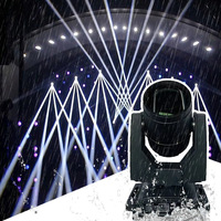 Mini Proyector Halógeno IP65 para Exteriores, Resistente al Agua, Haz de Luz Ajustable, 350W 17r Pro, Cabezal Móvil, Control DMX512, Doble Prisma, para Eventos Escénicos