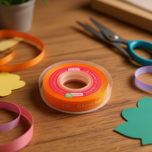 Nastro Grosgrain ILAN 1,0 cm 15Y Arancione per Artigianato - Product Image 3