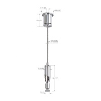 Kit de câbles de suspension d'avion Durable, pince de câble en laiton pour système de suspension