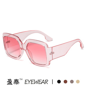 Yingtai Eyewear <b>Oversized</b> <b>Sunglasses</b> For Women UV400 PC Frame Fashion Driving Outdoor Use - Product Image 3