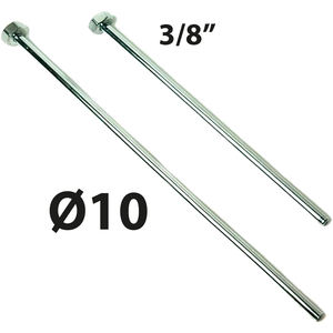 Tube complet en cuivre chromé avec capuchon femelle 3/8 MM 10-CM 40 pour outil de tournage - Product Image 2