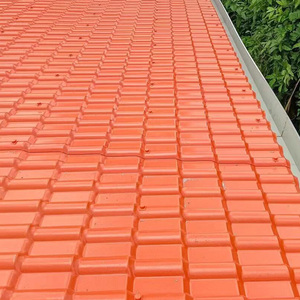 Tuile de toiture ondulée en bambou ASA imperméable, finition grain de bois, résistante aux chocs pour temple, hôtel, entrepôt et atelier - Product Image 4