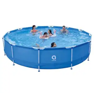 Jilong Avenli 17801 Sirocco Blue Metal Frame Swimming Pool Portable Frame Pools 450cm X 90cm