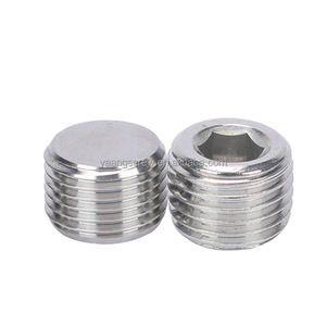 Tapones de Rosca Métricos PT NPT, Tapones Hexagonales de Acero Inoxidable <span class=keywords><strong>DIN</strong></span> <span class=keywords><strong>906</strong></span>, Tornillos de Bloqueo con Cabeza Hexagonal, Tapones de Rosca Cónica para Tuberías - Product Image 2