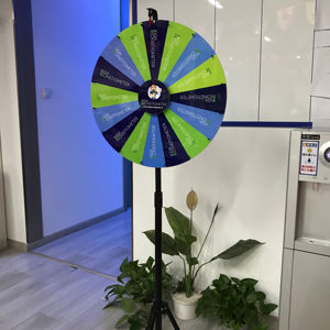 18/24 인치 삼각대 바닥 스탠드 상 휠 행운의 회전 게임 휠 프로모션 활동 무역 쇼 장비 - Product Image 1