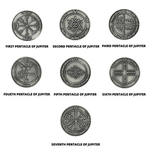 Solomon King เหรียญป้องกันภัย, เหรียญสะสมเหรียญที่ระลึกสำหรับพิธีทำสมาธิพิธีชงชาทำจากโลหะผสม - Product Image 5