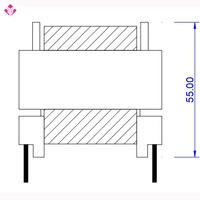 Transformateur haute fréquence pour voiture électrique Tianyi, noyau en ferrite EE65, 10 kHz-1000 kHz, 220 V, CE, CQC