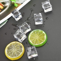 Pour la nourriture nouveau-né fond accessoires vidéographie toile de fond carré faux glaçons acrylique glace Sculptures photographie accessoires