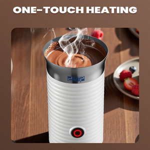 เครื่องตีฟองนมไฟฟ้า Dsp อัตโนมัติ 3-5 ถ้วย สำหรับกาแฟลาเต้อาร์ต สีขาว - Product Image 3