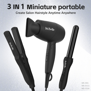 Ensemble de coiffure miniature 3 en 1, sèche-cheveux, lisseur, boucleur, design portable et léger pour les voyages, la maison, l'hôtel, l'utilisation en salon - Product Image 2