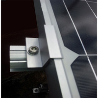 Soportes de montaje de panel solar de aluminio abrazadera media abrazadera solar