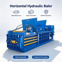 Presse à balles horizontale hydraulique automatique 750 kg/balle pour aluminium et canettes