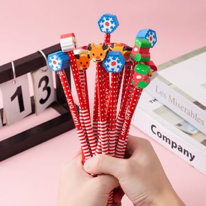 Saint Dane Elements Christmas Pencil Set HB With Eraser Wooden Core For Kids Students <b>Gift</b> <b>Stationery</b> - Product Image 3
